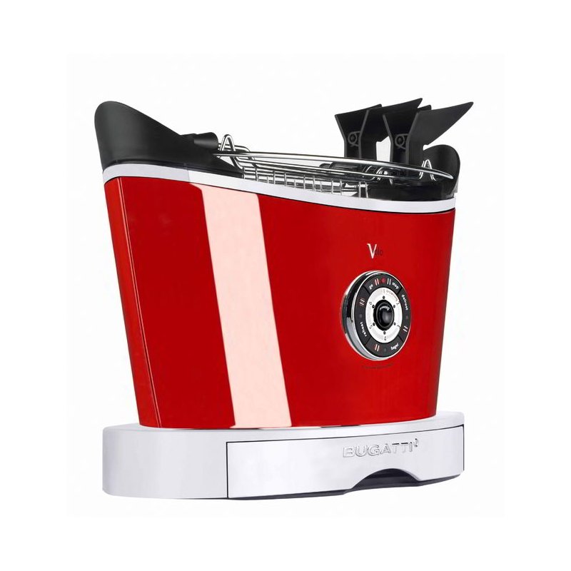 Grille-pain multifonction design moderne - Volo - Casa Bugatti - rouge