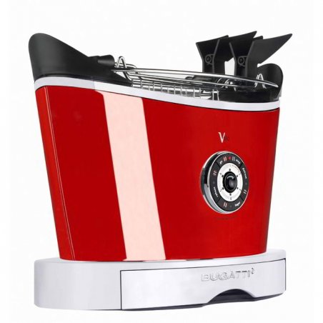 Grille-pain multifonction design moderne - Volo - Casa Bugatti - rouge