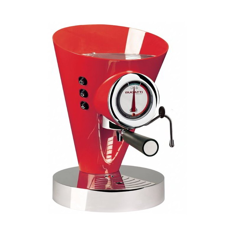 Bugatti Diva Evolution 浓缩咖啡机 - 1700 瓦 - 红色