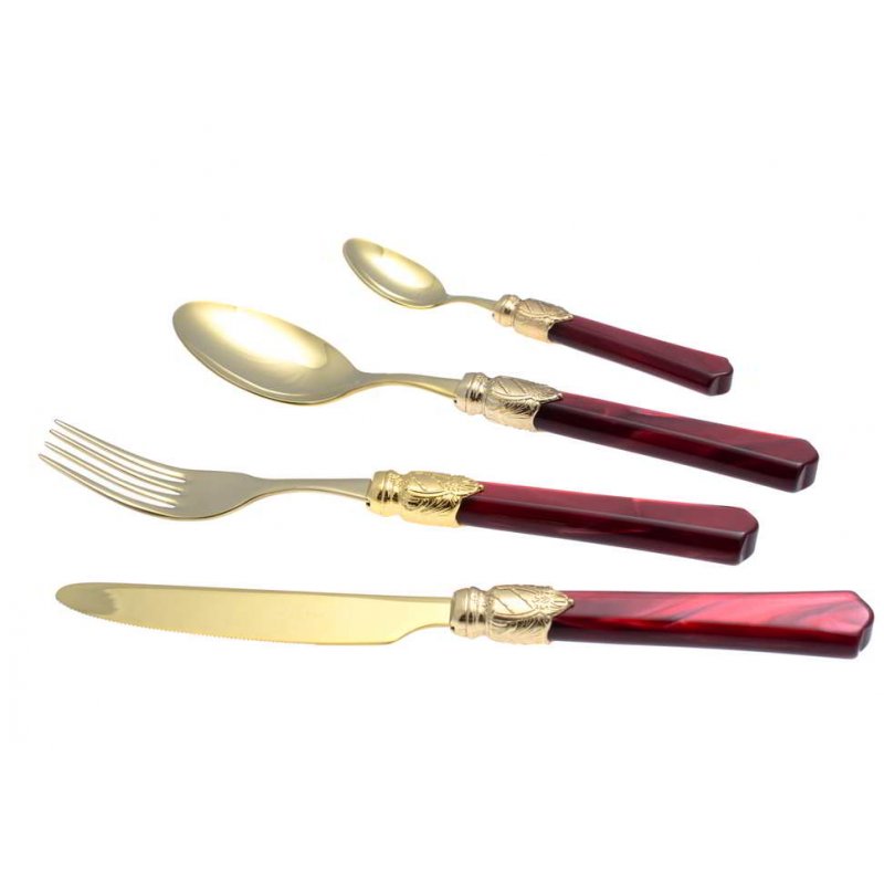 Vittoria Oro - Rivadossi Farbiges Besteckset 24-teilig - Vittoria Oro - Rivadossi Farbiges Besteckset 24-teilig -