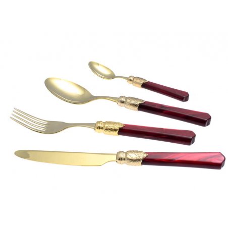 Vittoria Oro - Ménagère colorée Rivadossi 24pcs - 