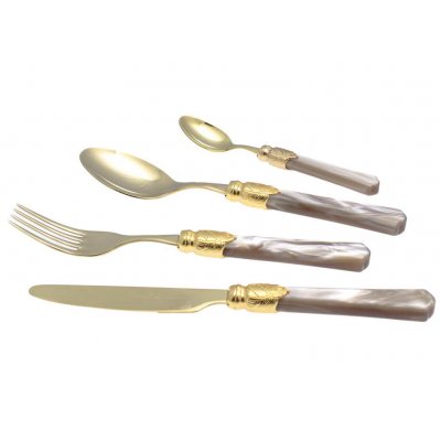 Vittoria Oro - Rivadossi 彩色餐具套装 24 件 -