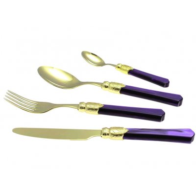 Vittoria Oro - Rivadossi 彩色餐具套装 24 件 -