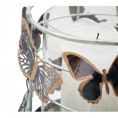 Butterfly Candle Holder Cm 15X23,3 Glam -  - 8024609347849