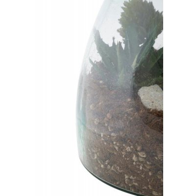 Gartenvase aus recyceltem Glas Cm Ø 27X34 Glam - 