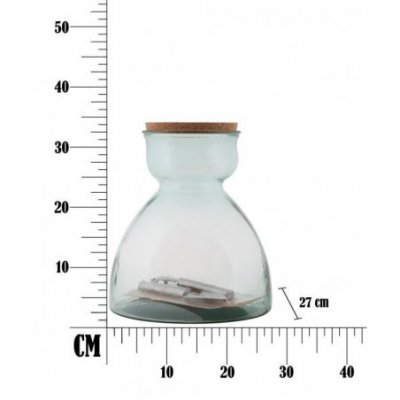 Garden Vase in Recycled Glass Cm Ø 27X34 Glam -  - 8024609348242