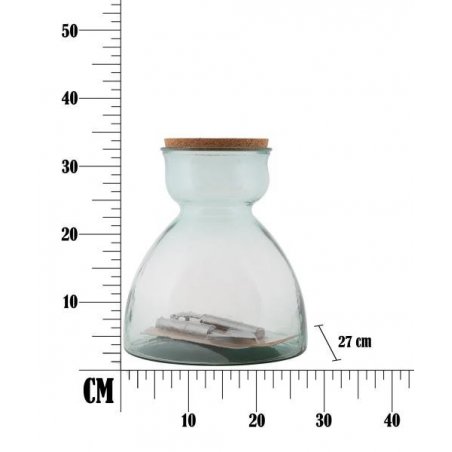 Garden Vase in Recycled Glass Cm Ø 27X34 Glam -  - 8024609348242