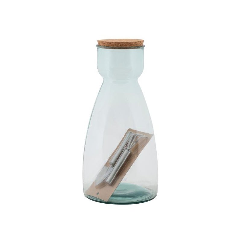Garden Vase in Recycled Glass Cm Ø 21.5X43.5 Glam -  - 8024609348235