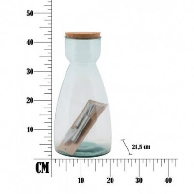 Gartenvase aus recyceltem Glas, cm Ø 21,5 x 43,5 Glam - 