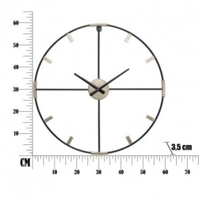 Horloge Murale Collante Cm Ø 60X3,5 Glam - 