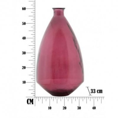 Adobe Vase aus recyceltem Glas cm Ø 33 x 60 Glam - 