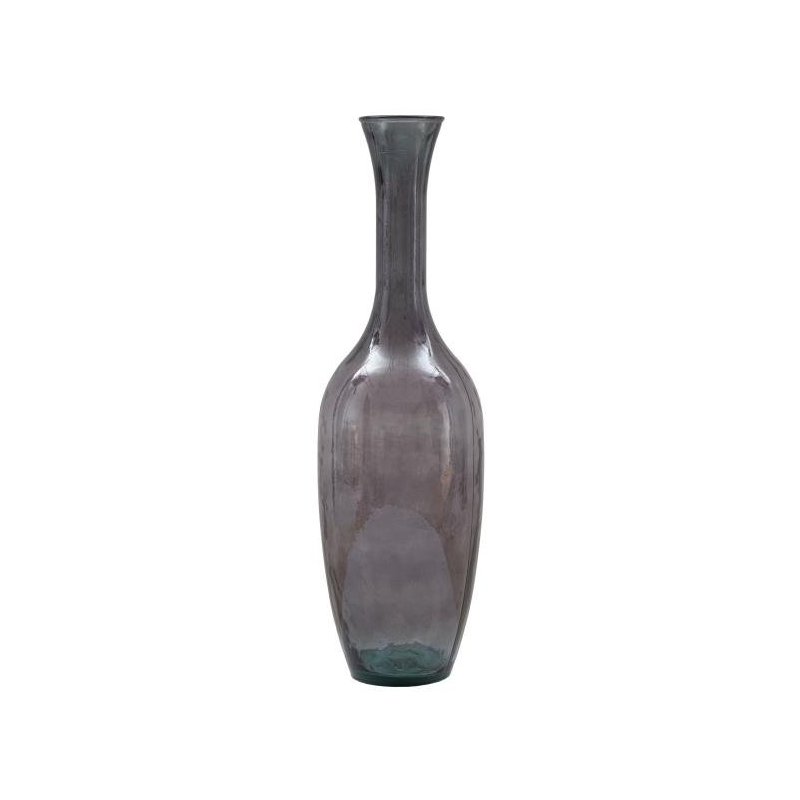 Jarron Graue Vase aus recyceltem Glas, Durchmesser 30 x 100 cm, Glam - 