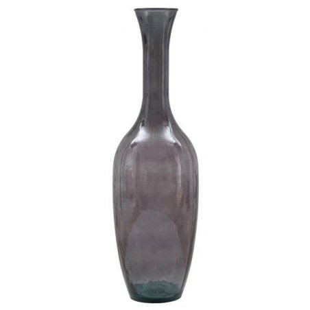Jarron Gray Recycled Glass Vase Diameter 30X100 cm Glam -  - 8024609348433