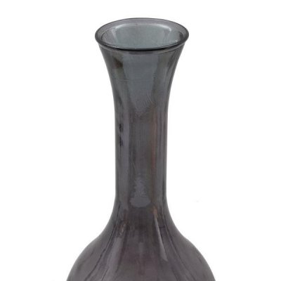 Jarron Gray Recycled Glass Vase Diameter 30X100 cm Glam -  - 8024609348433