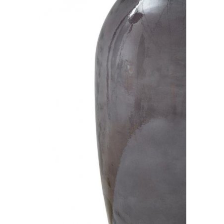Jarron Graue Vase aus recyceltem Glas, Durchmesser 30 x 100 cm, Glam - 