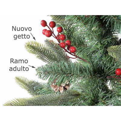 Artificial Christmas Tree with Berries and Pine Cones -  - 