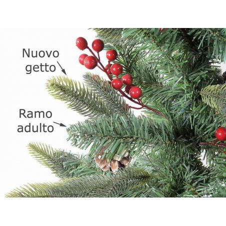 Artificial Christmas Tree with Berries and Pine Cones -  - 