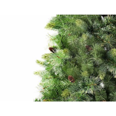 Albero di Natale Colorado con Glitter e Pigne - 