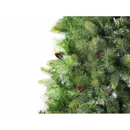 Albero di Natale Colorado con Glitter e Pigne - 