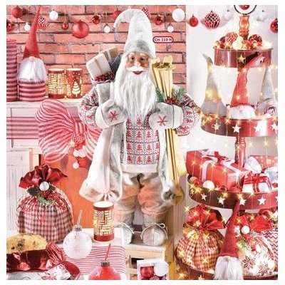 Grand Père Noël décoratif 50x28x110 - 