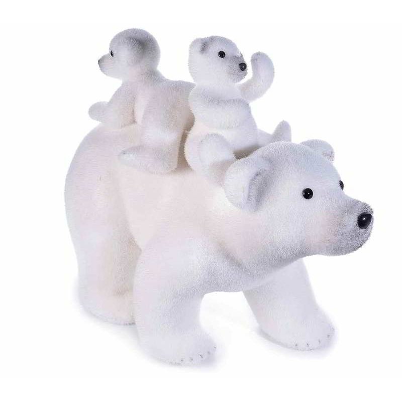 Ours polaire - Décoration de Noël pittoresque 3 pièces - 