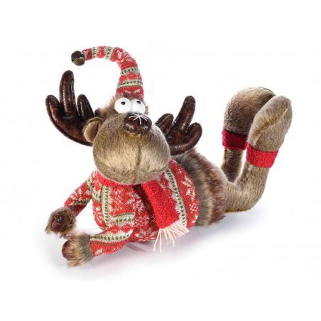 Reindeer - Christmas Decoration - Plush and Wool -  - 