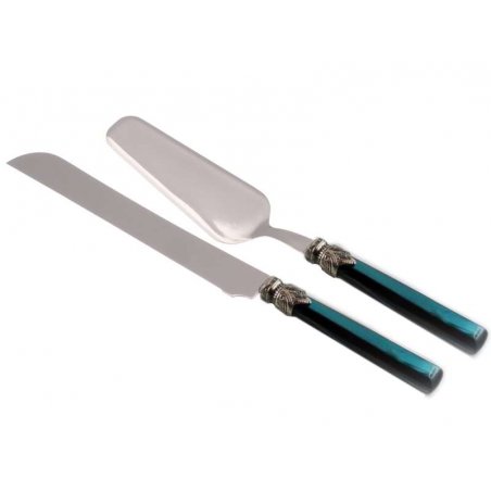 Coffret de 2 Couverts à Dessert - Tosca Vert Foncé - Rivadossi Sandro -