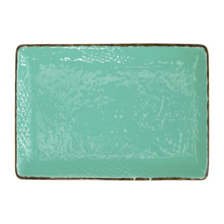Ceramic Tray 32x26 - Set 4 Pcs - Tiffany Water Green Color - Preta -  - 8055765094780