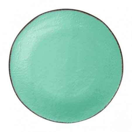 Ceramic Fruit Plate cm 20 - Set 6 Pcs - Tiffany Water Green Color - Preta -  - 8055765090096