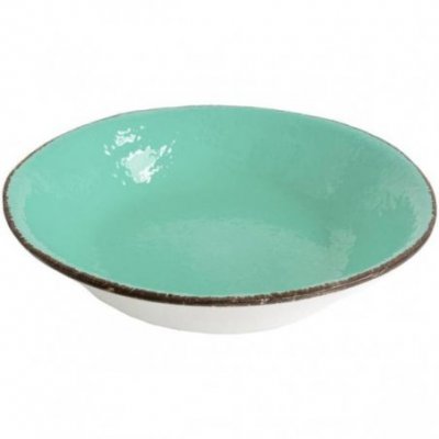 Reisgericht cm 30,50 in Keramik - Tiffany Green Aquarell - Preta - 