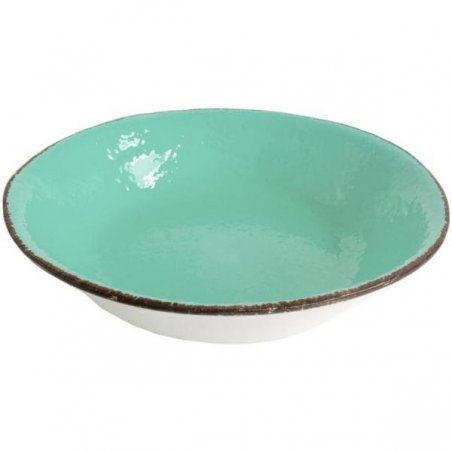 Rice dish cm 30,50 in Ceramic - Tiffany Water Green Color - Preta -  - 8055765095817