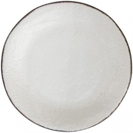 Runde Keramikschale cm 31 - Milchweiß - Preta - 