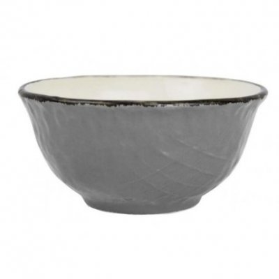 Macedonia Ceramic Bowl - Set 6 pcs - Gray Color - Preta -  - 8050262575541