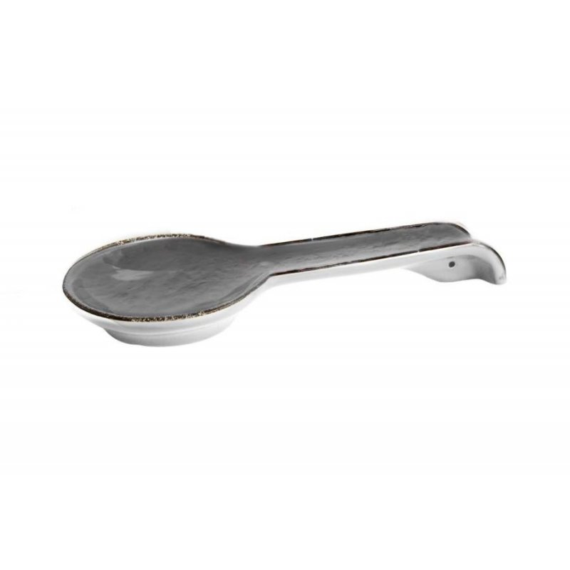 Spoon Rest in Ceramic Gray Color - Preta -  - 8050262576326