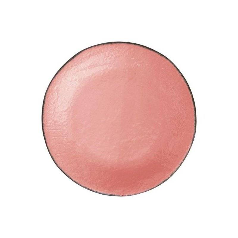 Fruit Plate cm 20 in Ceramic - Set 6 pcs - Powder Pink Color - Preta -  - 8050262573707