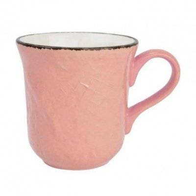 Mug 53 Cl en Céramique - Set 4 pcs - Couleur Rose Poudré - Preta - 