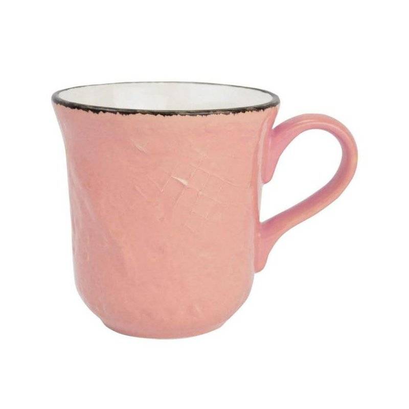 Mug 53 Cl in Ceramic - Set 4 pcs - Powder Pink Color - Preta -  - 8050262575350