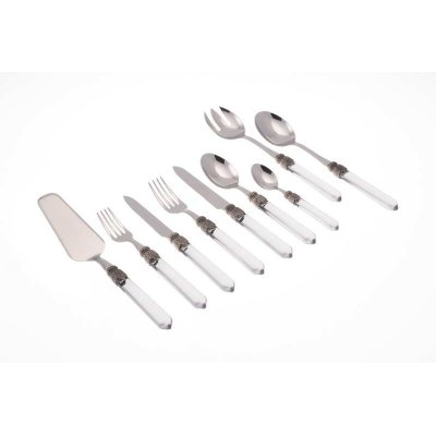 Service 75Pcs Venice - Stainless Steel Cutlery Transparent Handle -  - 