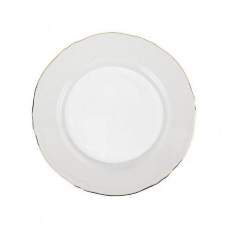 Set 6 Pcs Porcelain Dinner Plate with Gold Edge - Venezia Gold - 26.5 cm -  - 