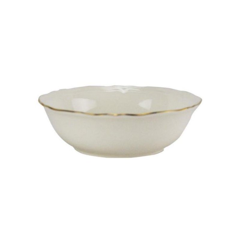 Set of 6 porcelain fruit salad bowls with gold edge - Venezia Oro 13 cm -  - 