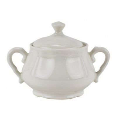 White porcelain sugar bowl - Venice - cl25 -  - 