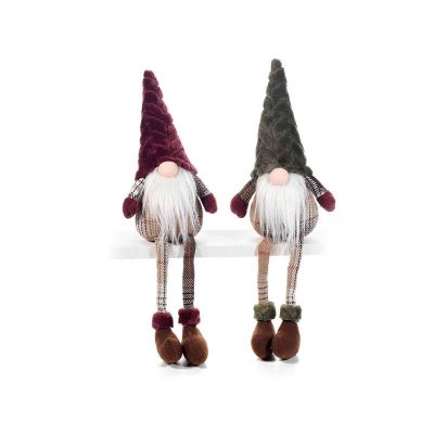 Christmas Gnomes Long Legs Scottish Dress and Plush Hat Set 2 Pcs -  - 