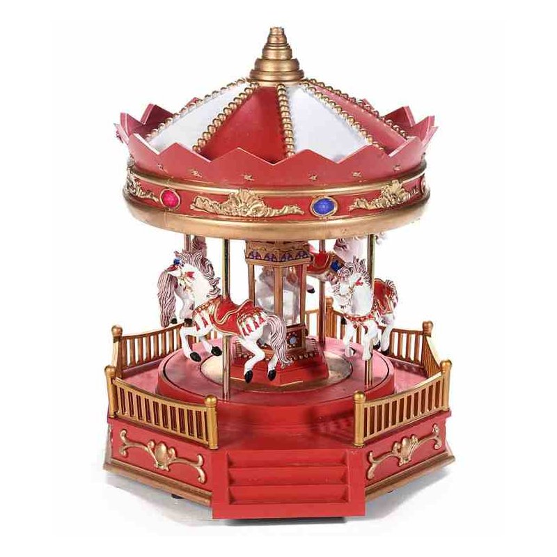 Carousel of Horses - Christmas Decoration with Lights -  - 