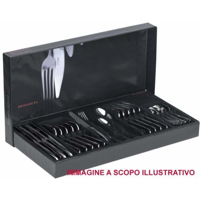 Bugatti 不锈钢餐具 - 24 件套 Settimocielo 画廊盒 -