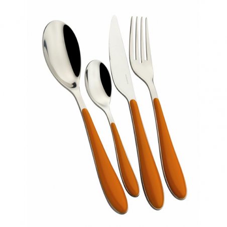 Gioia Casa Bugatti Colored Cutlery Set 24 Pieces - Orange -  - 8020178809948