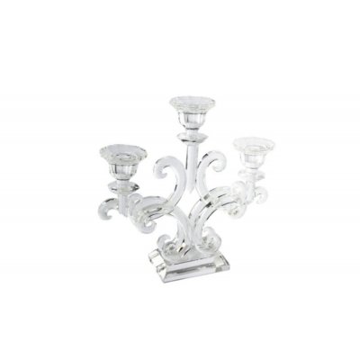 Candlestick Centerpiece 3 Flames in Crystal - Royal Family -  - 