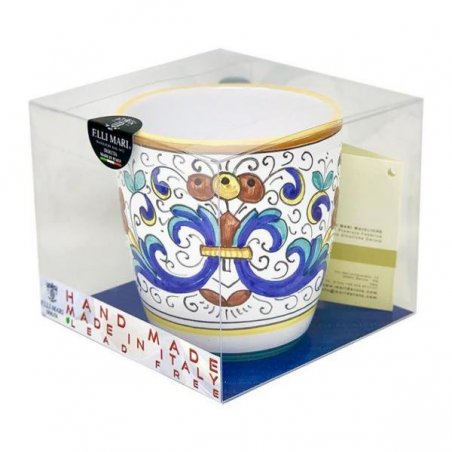 Ceramic cup 10x14x10 cm - Rich Deruta decoration -  - 