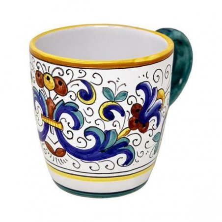 Tasse en céramique 10x14x10 cm - Riche décoration Deruta - 