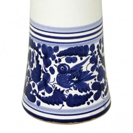 Deruta 陶瓷调味瓶 - 0.5L 31cm 蓝色蔓藤花纹 -