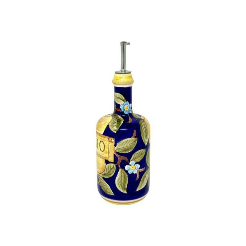 Deruta 陶瓷调味瓶 - 0.75L 25cm 波西塔诺蓝色 -